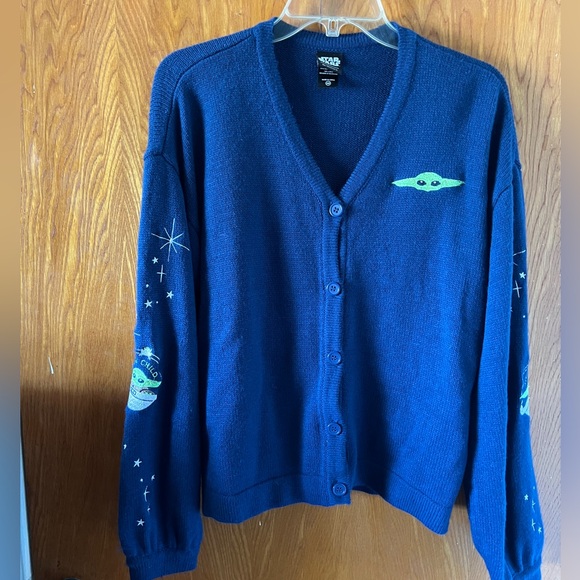 Star Wars The Mandalorian The Child and Stars Cardigan - Picture 2 of 6